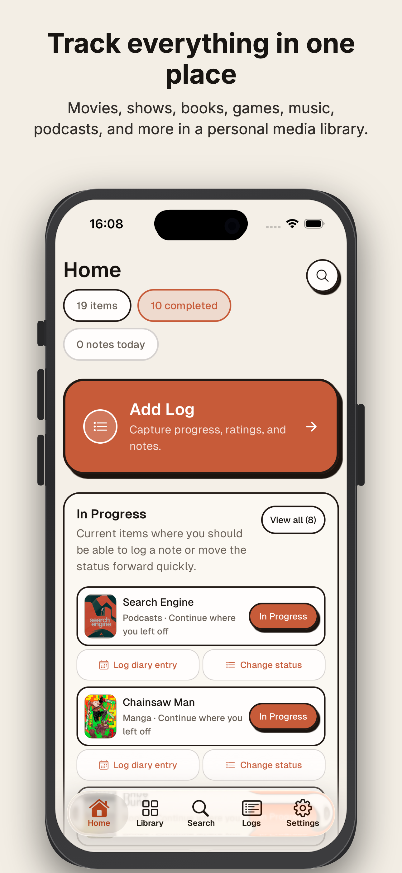 App Store screenshot generated for Yore