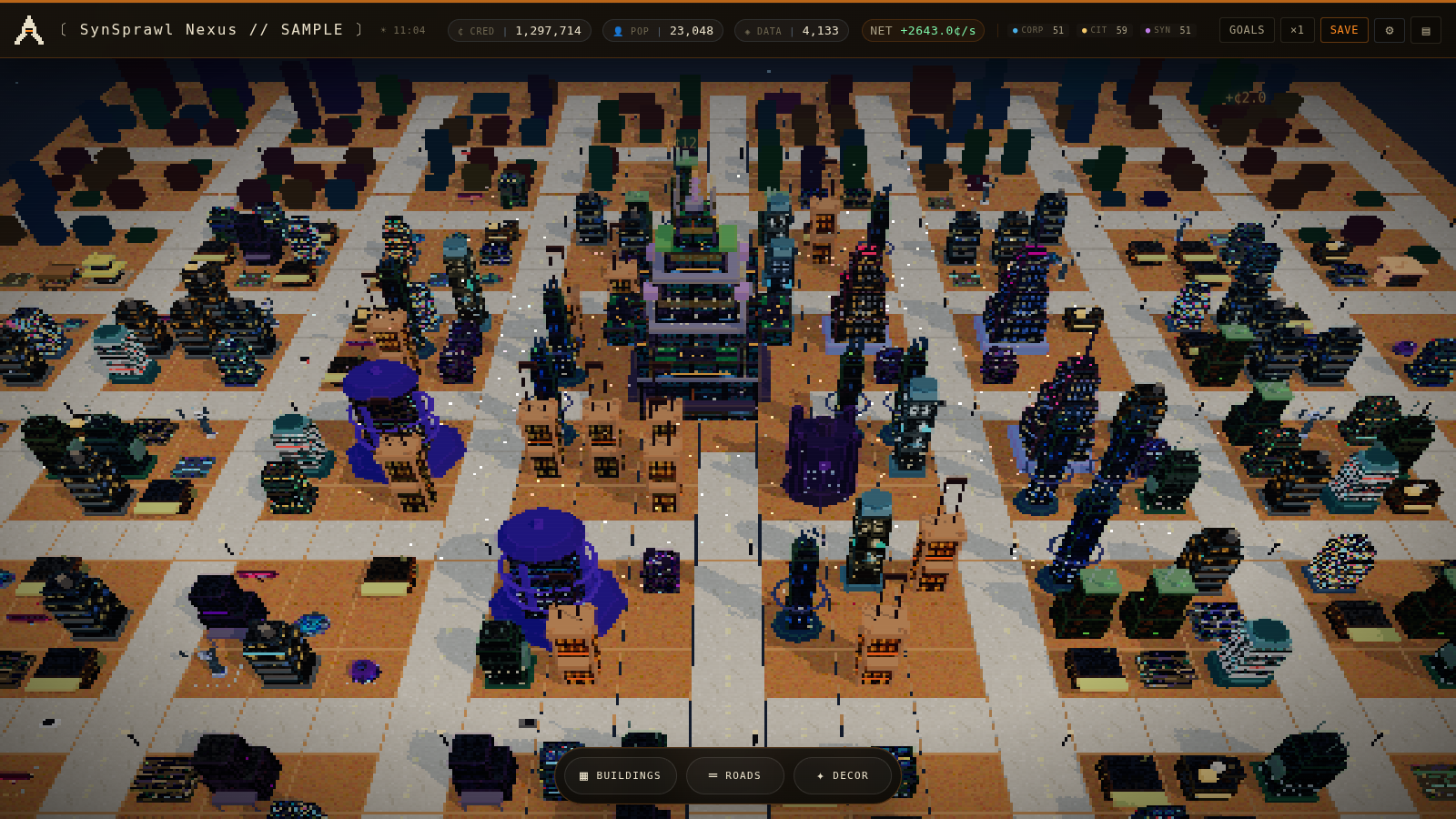 ARCOLOGY district during the day